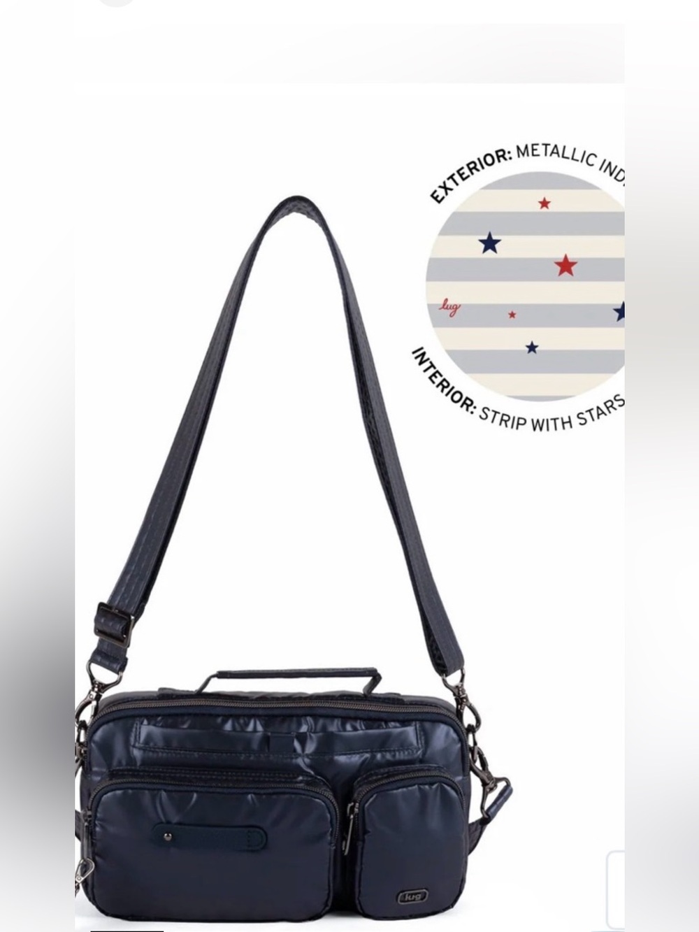 Lug Switcheroo SE Crossbody Bag - Metallic Indigo
